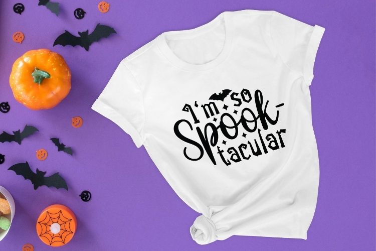 I'm So Spook-Tacular - Halloween SVG Funny T-shirt Mockup Image.jpg