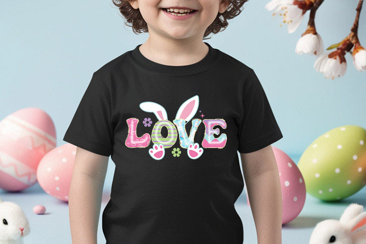Love Easter Sublimation Ready to Press Tshirt Mockup Image.jpg
