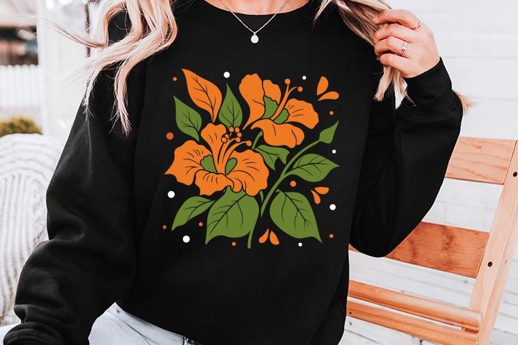 Abstract Tropical Hibiscus Flower SVG Sweatshirt Mockup Image.jpg