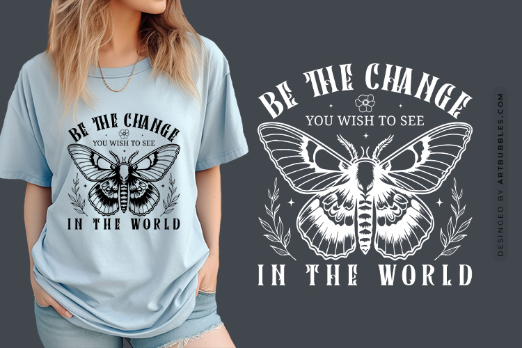Be The Change You Wish To See - Free Butterfly SVG Image.jpg