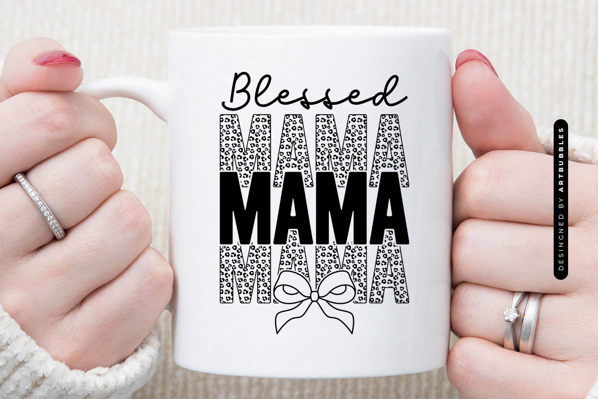 Blessed Mama - Coquette Mothers Day SVG Mug Mockup Image.jpg
