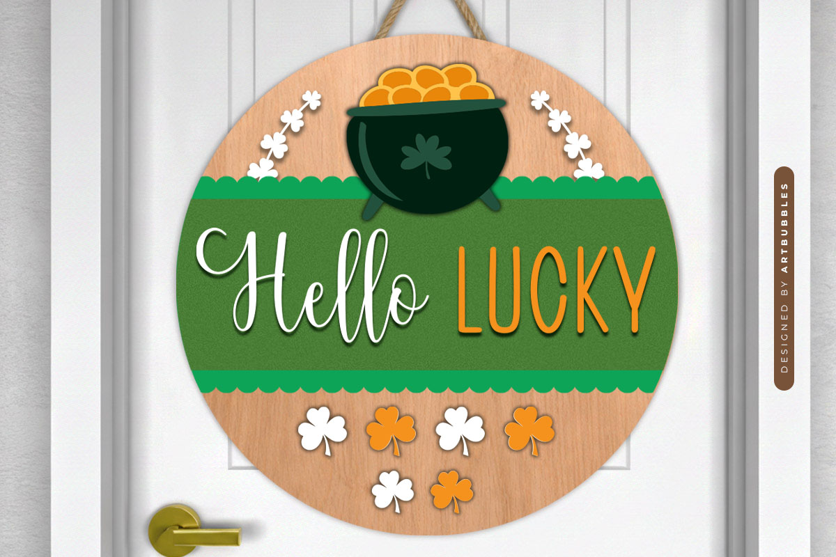 St Patrick's Day Lucky Door Hanger SVG.jpg