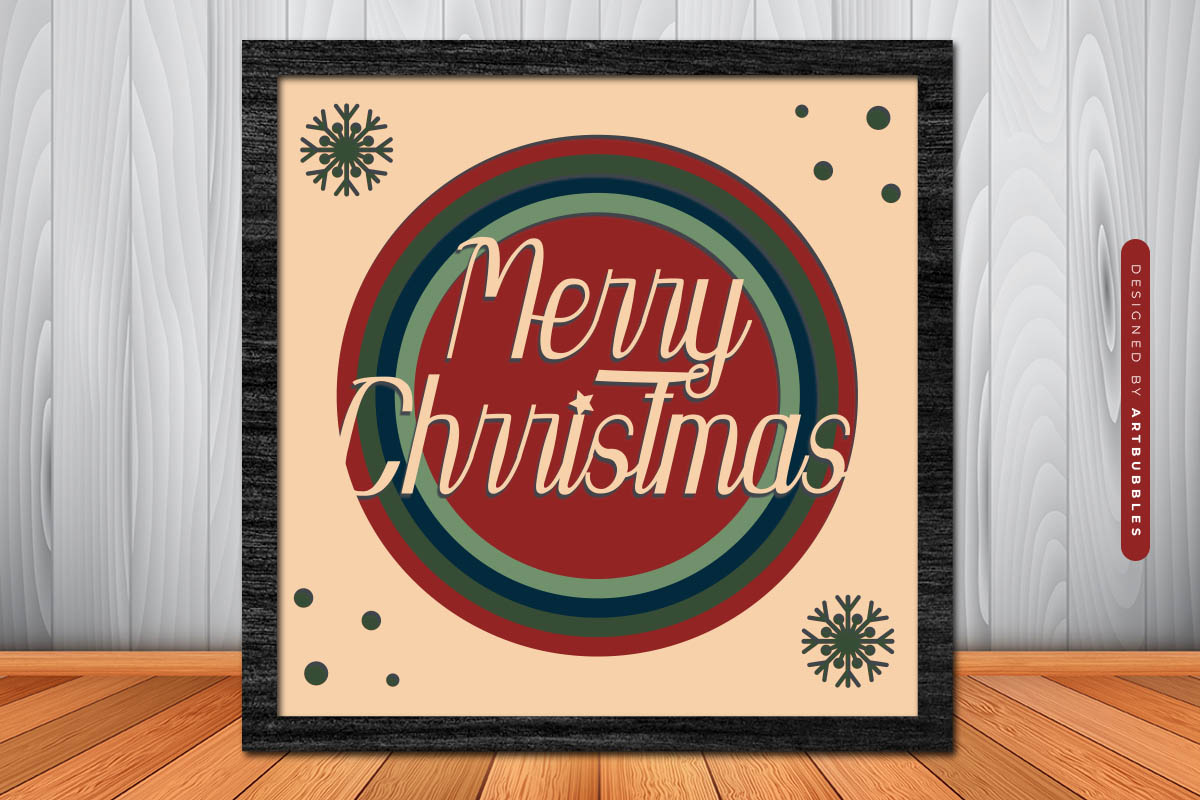 Merry Christmas Layered Paper Cut Shadow Box SVG Image 3.jpg