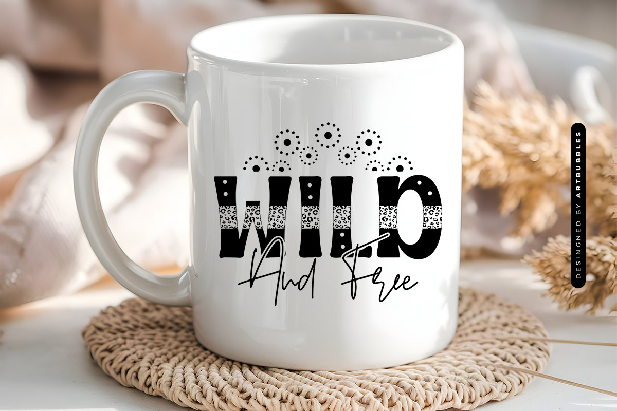 Wild and Free - Dandelion SVG Design Mug Mockup Image.jpg