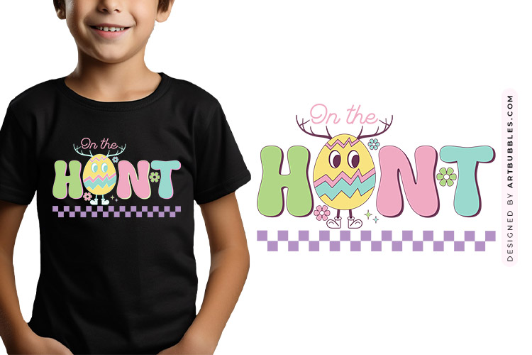 On the Hunt - Retro Easter Sublimation Transfer