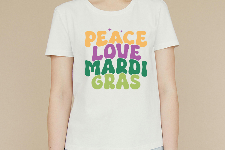 Peace Love Mardi Gras SVG Tshirt Mockup Image.jpg