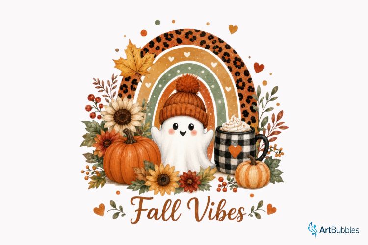 Fall Vibes PNG Sublimation Transfer