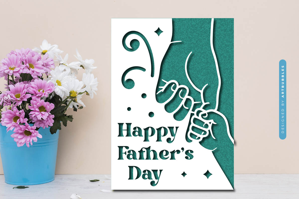 Unique Happy Fathers Day Card SVG Cut File Image.jpg