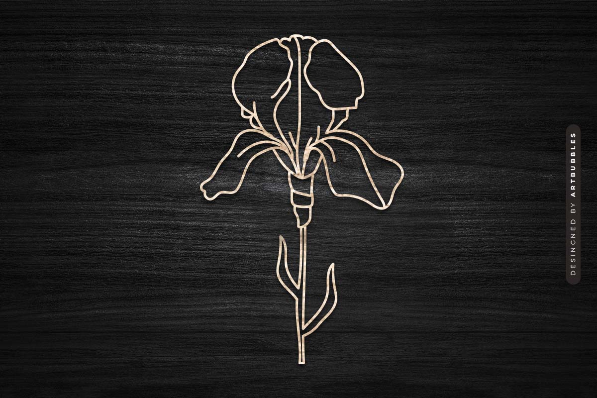Laser Cut Wildflower SVG Silhouette Image 3.jpg