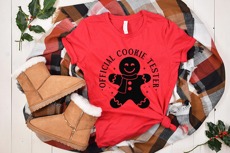 Official Cookie Tester - Christmas Gingerbread SVG Tshirt Mockup Image.jpg