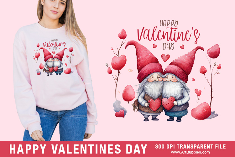 Happy Valentine's Day, Ready to Press Sublimation Transfers