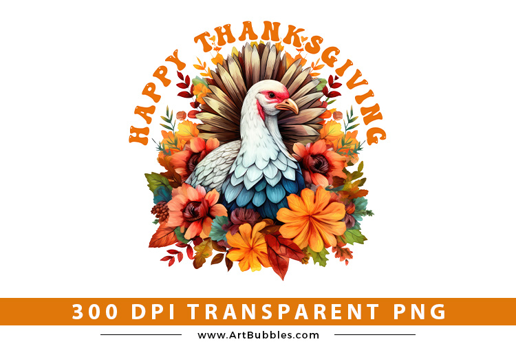 Happy Thanksgiving PNG Sublimation
