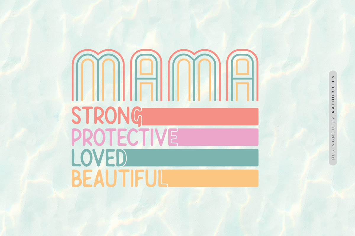 Mama Strong Protective Loved Beautiful - Mothers Day PNG Image.jpg