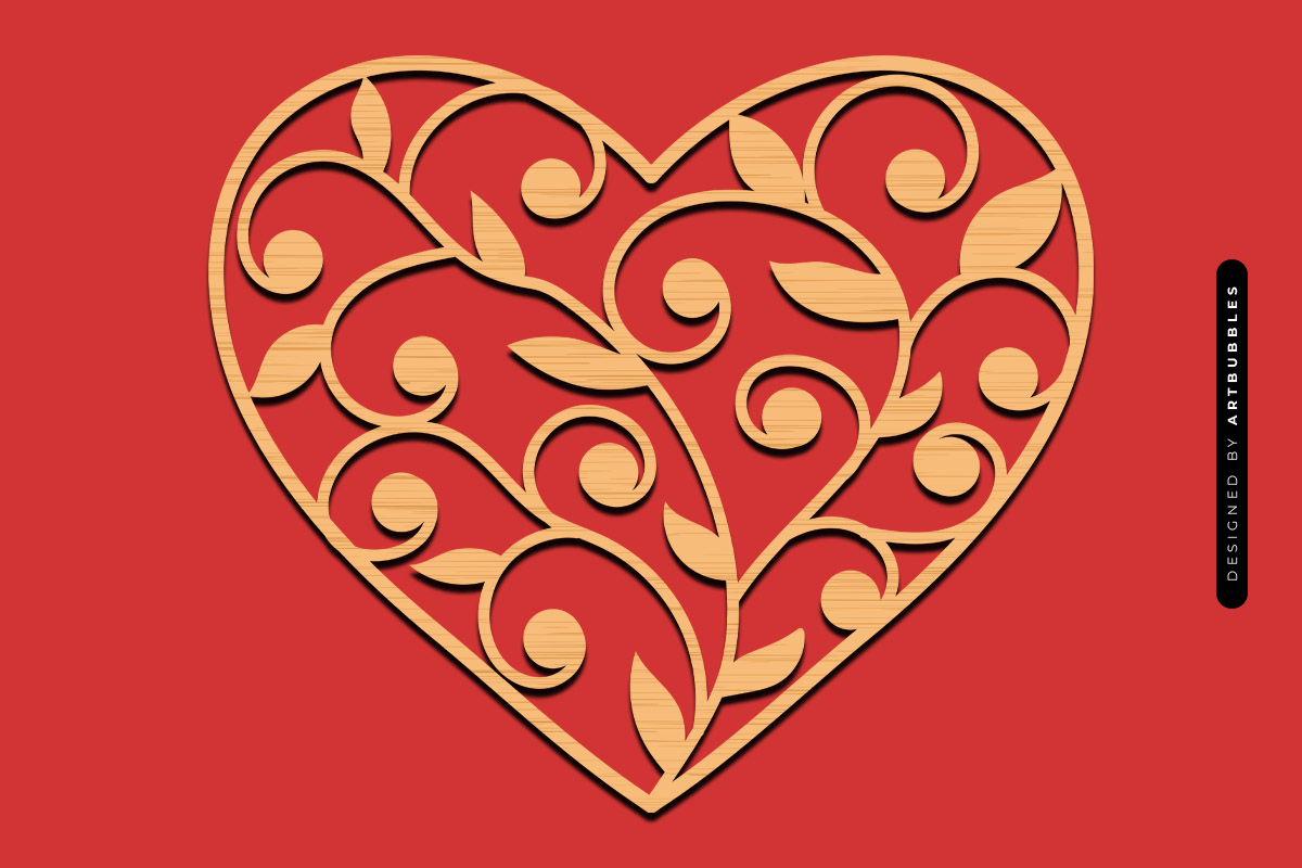 Swirls Heart Valentine's Day Laser Cut SVG Image 3.jpg
