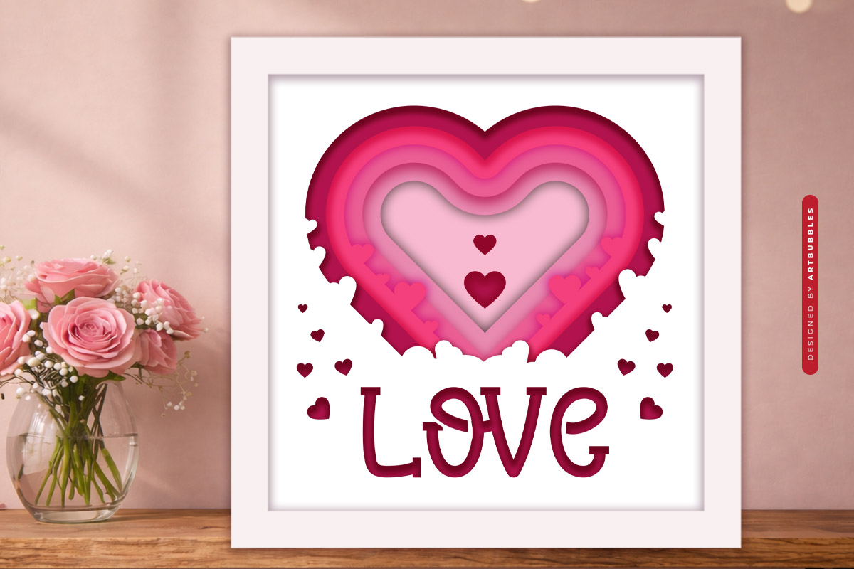 3D Love Heart Shadow Box SVG File Image.jpg