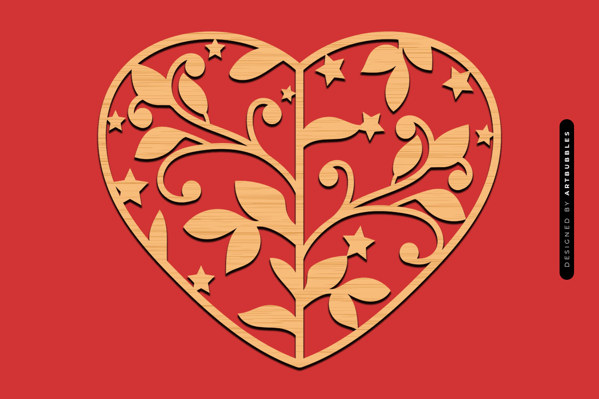 Valentine's Day Heart Laser Cut SVG File Image 3.jpg