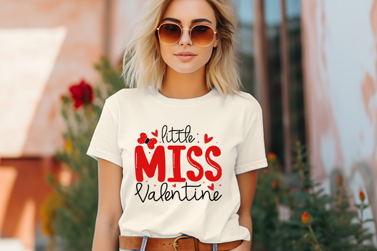 Little Miss Valentine - Valentines Day Shirt SVG Preview 03.jpg