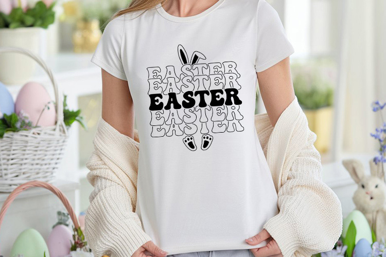 Retro Easter SVG Cut File Shirt Mockup Image.jpg