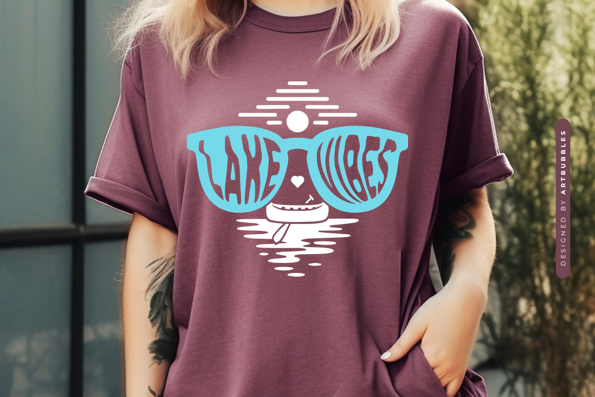 Lake Vibes SVG Cut File Shirt Mockup Image.jpg