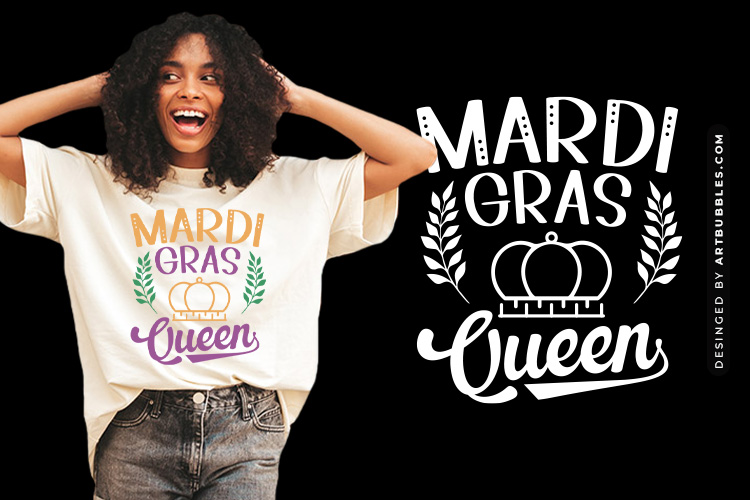 Mardi Gras Queen SVG Design