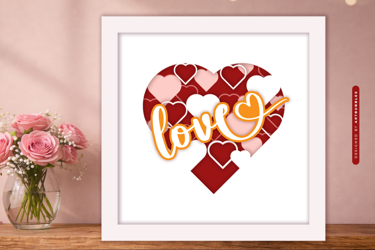 3D Love Valentine's Day Shadow Box SVG Image.jpg