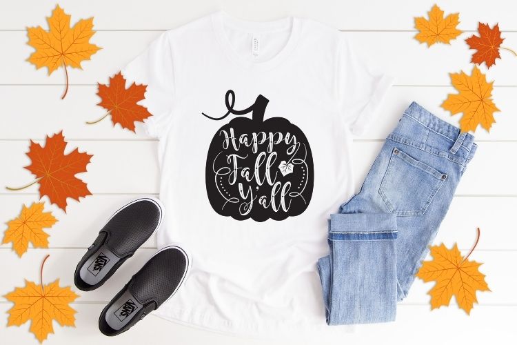 Happy Fall Y'all SVG Vector Shirt Mockup Image.jpg