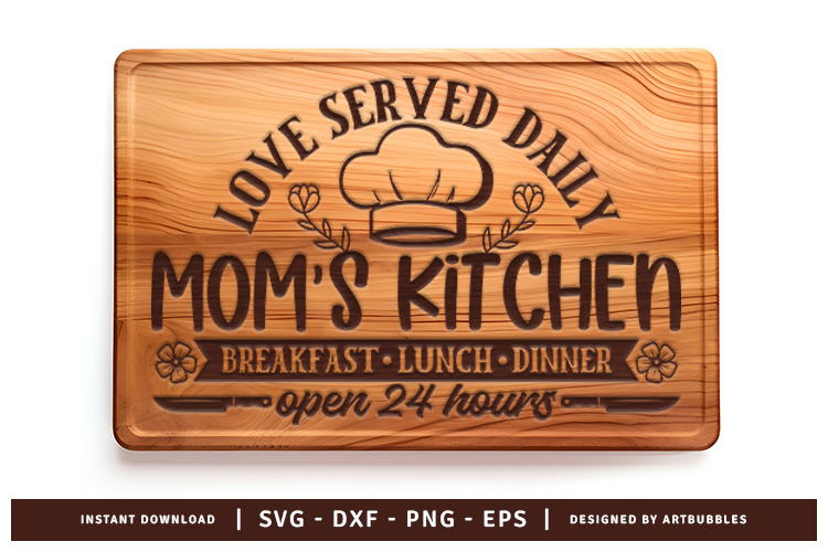 Mom's Kitchen Cutting Board SVG Image.jpg