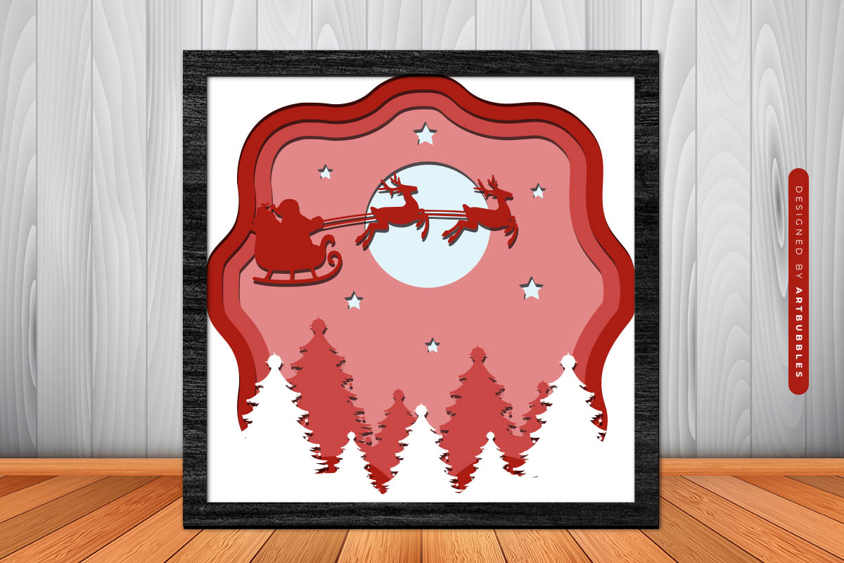 Layered Christmas Shadow Box SVG File Image.jpg