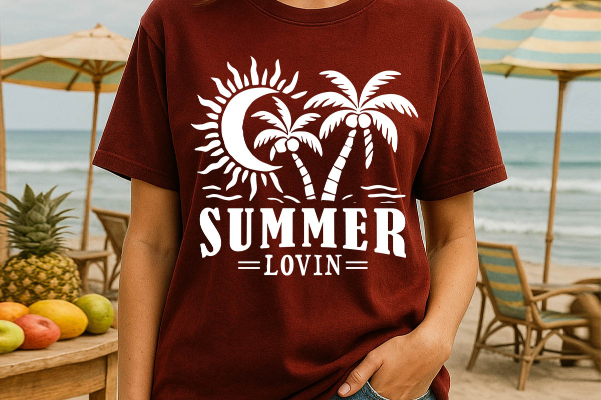 Summer Lovin SVG Cut File T-shirt Mockup Image.jpg