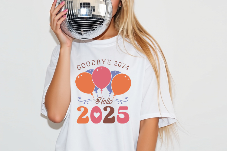 Goodbye 2024 Hello 2025 - New Year SVG Tshirt Mockup Image.jpg