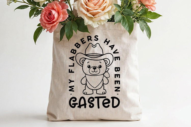 My Flabbers have Been Gasted - Funny Teddy Bear SVG Tote bag Mockup image.jpg
