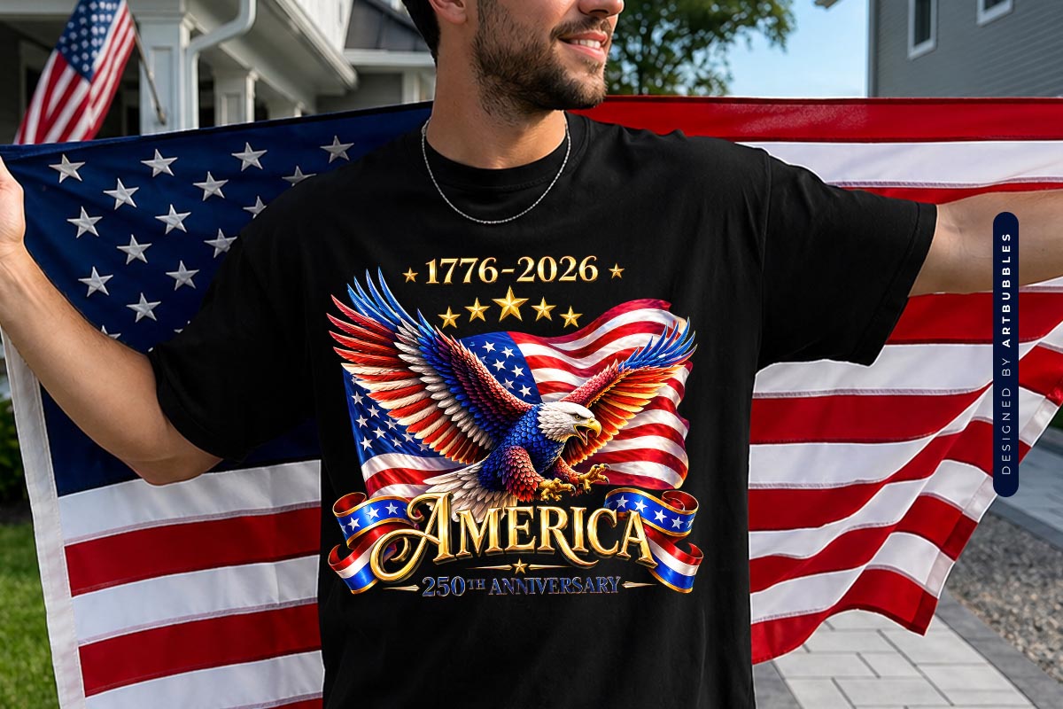 America 250th Anniversary Sublimation PNG Shirt Mockup Image.jpg