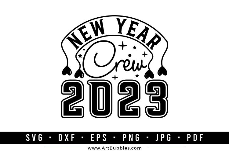 New Year 2023 SVG Design