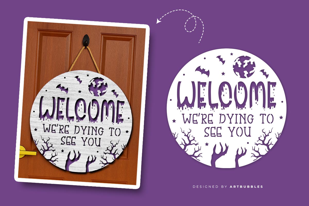 Door Hanger Halloween Laser Cut File SVG Image.jpg