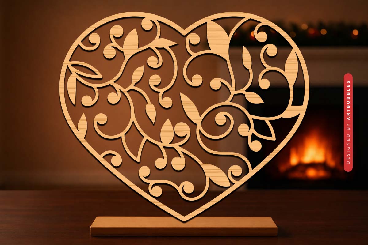 Valentine Heart Laser Cut SVG Bundle Image 5.jpg