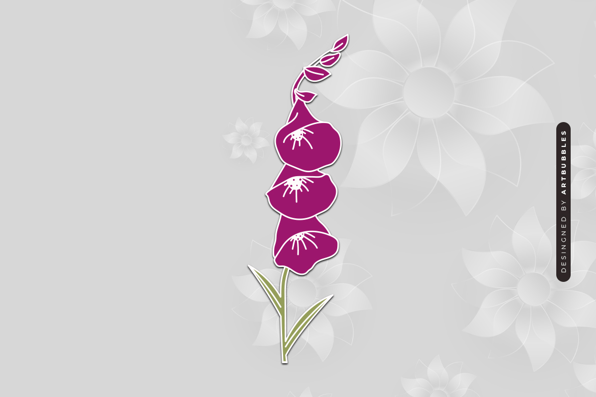 Laser Cut Gladiolus Flower SVG PNG Image 2.jpg