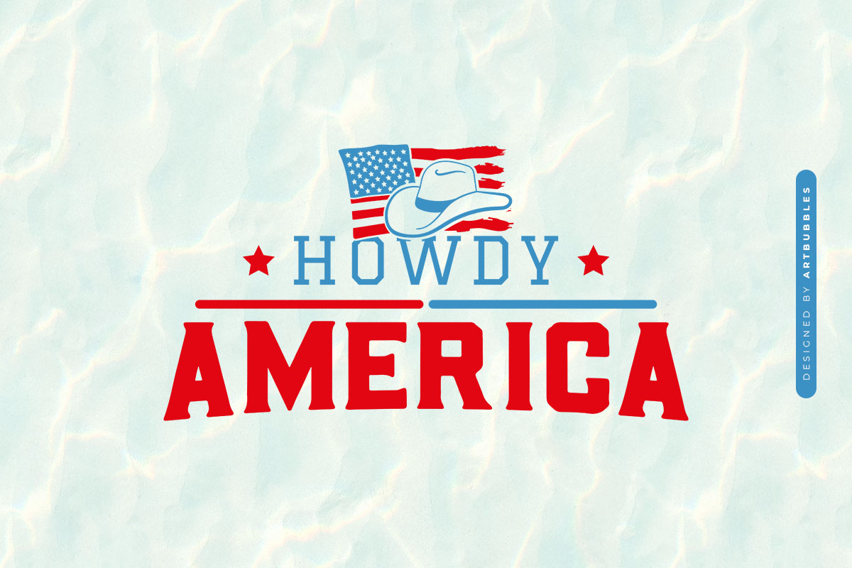 Howdy America - Western 4th of July SVG Image.jpg