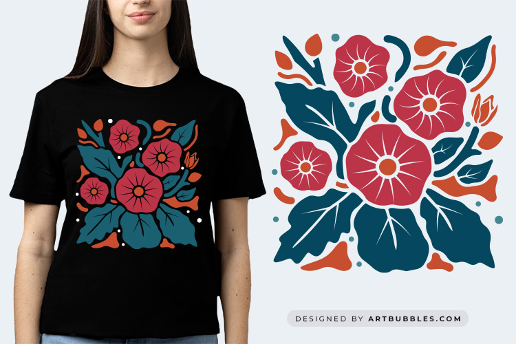 Boho Flower SVG Abstract