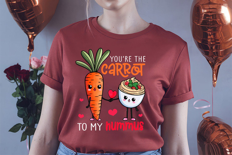 Funny Valentines Food Sublimation PNG Shirt Mockup Image.jpg