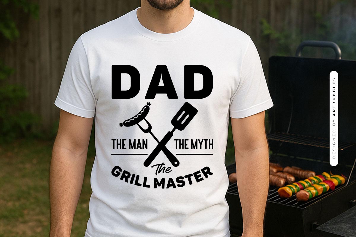 Dad the Man the Myth the Grill Master SVG