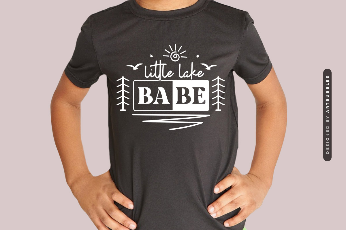 Little Lake Babe SVG File Tshirt Mockup Image.jpg
