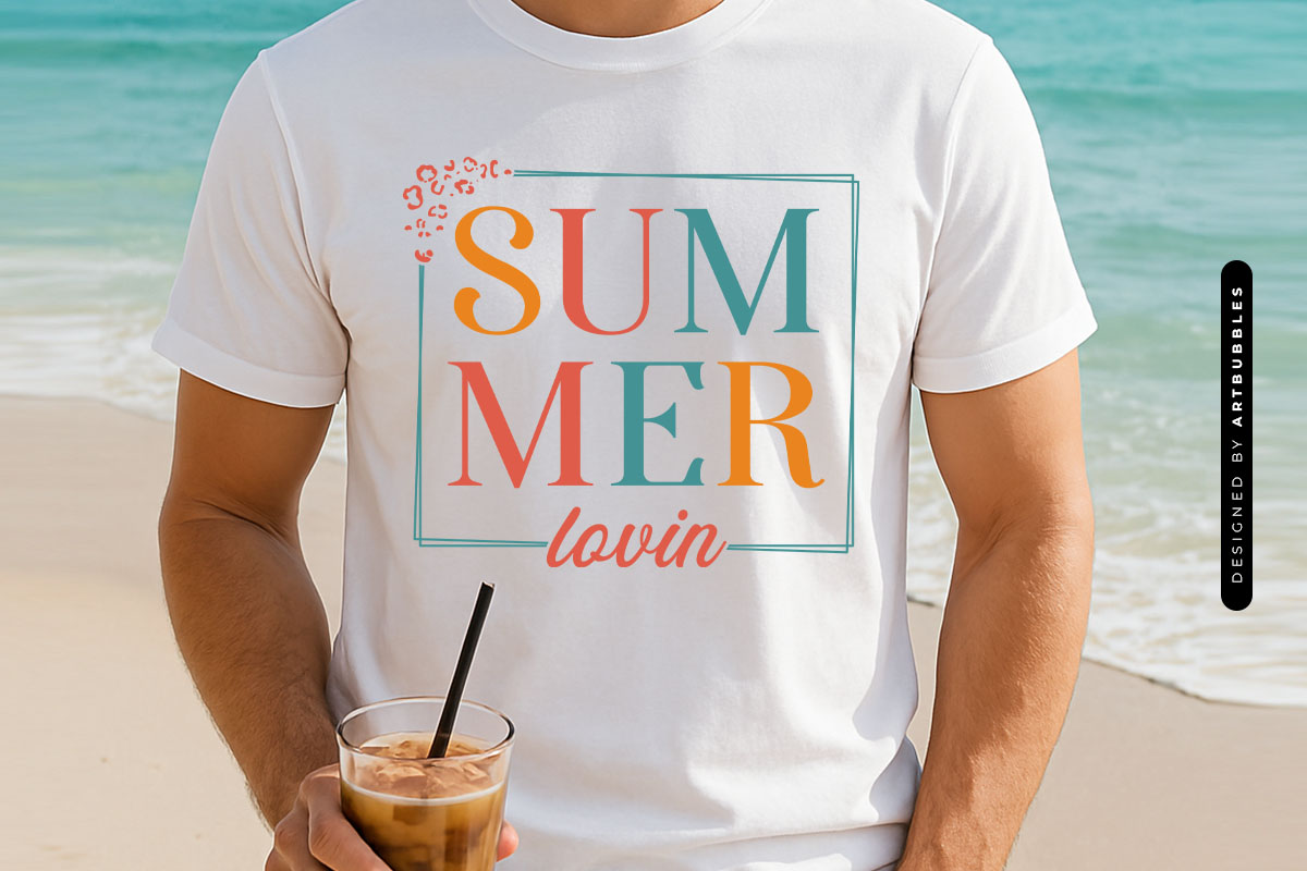 Summer Lovin SVG File for Cricut Shirt Mockup Image.jpg