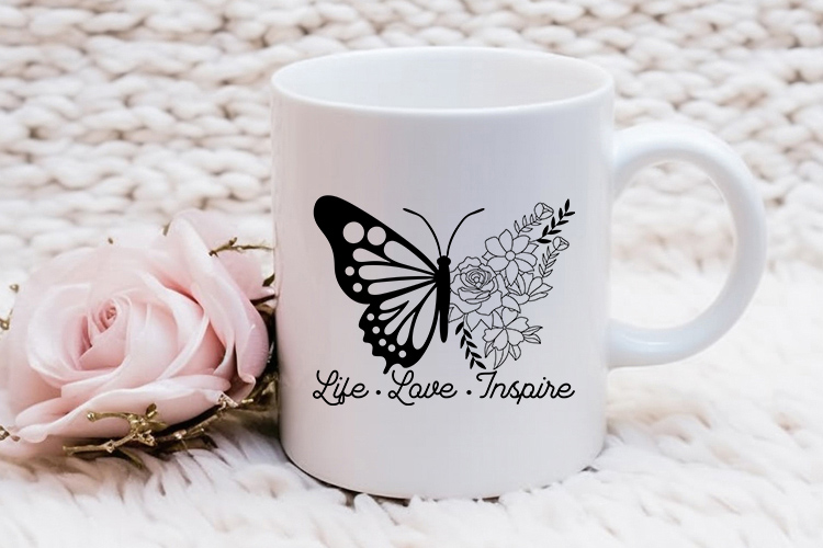 Live Love Inspire - Free Butterfly SVG Graphic Mug Mockup Image.jpg