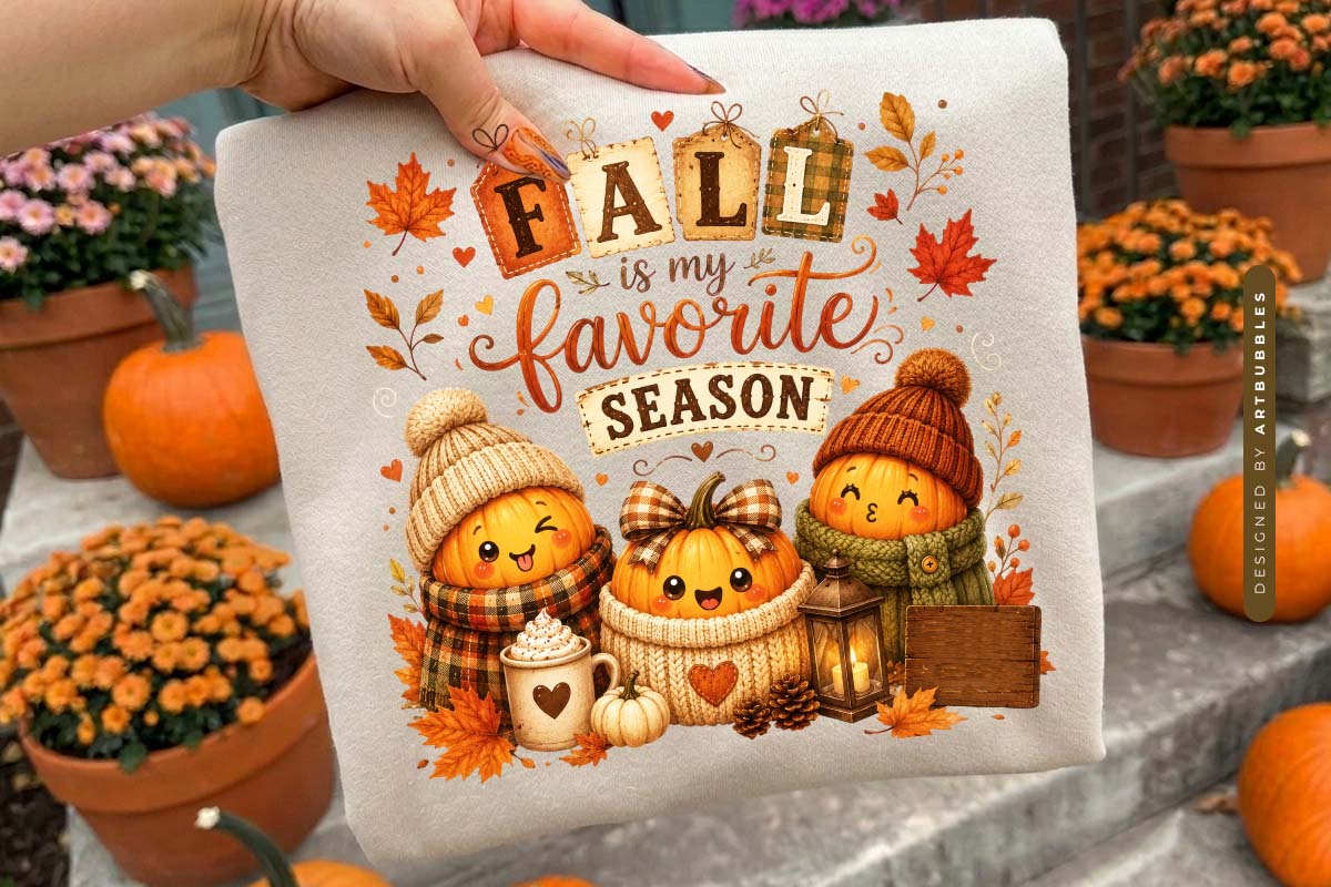 Fall is My Favorite Season Sublimation PNG Tote Mockup Image.jpg