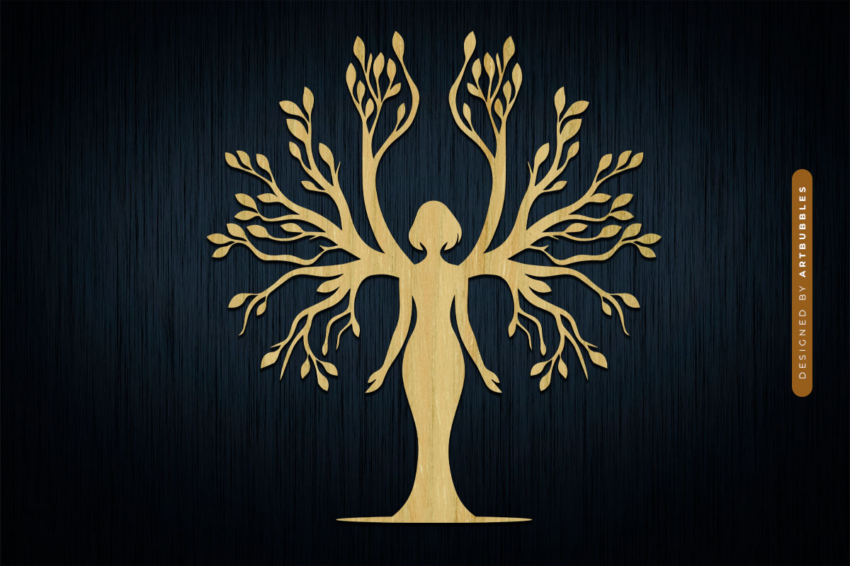 Woman Tree of Life Laser Cut SVG File Image 2.jpg