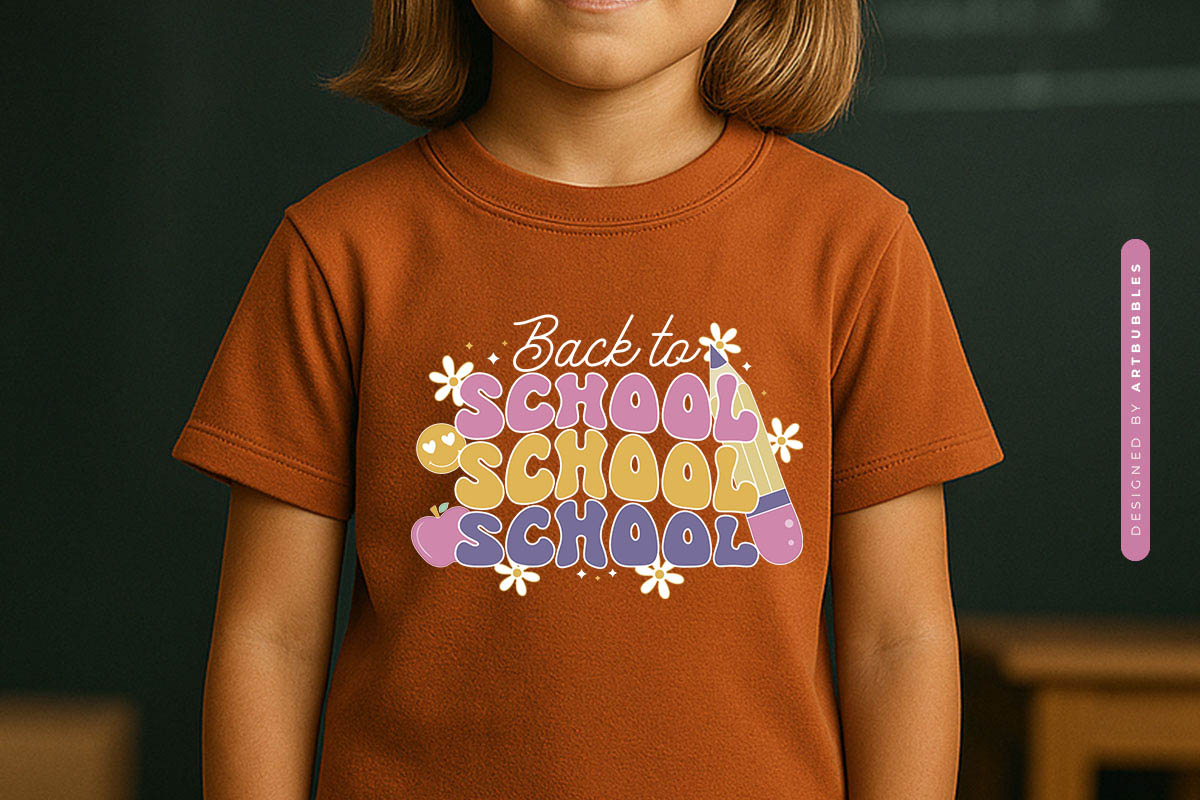 Retro Back to School Sublimation Design T-shirt Mockup Image.jpg