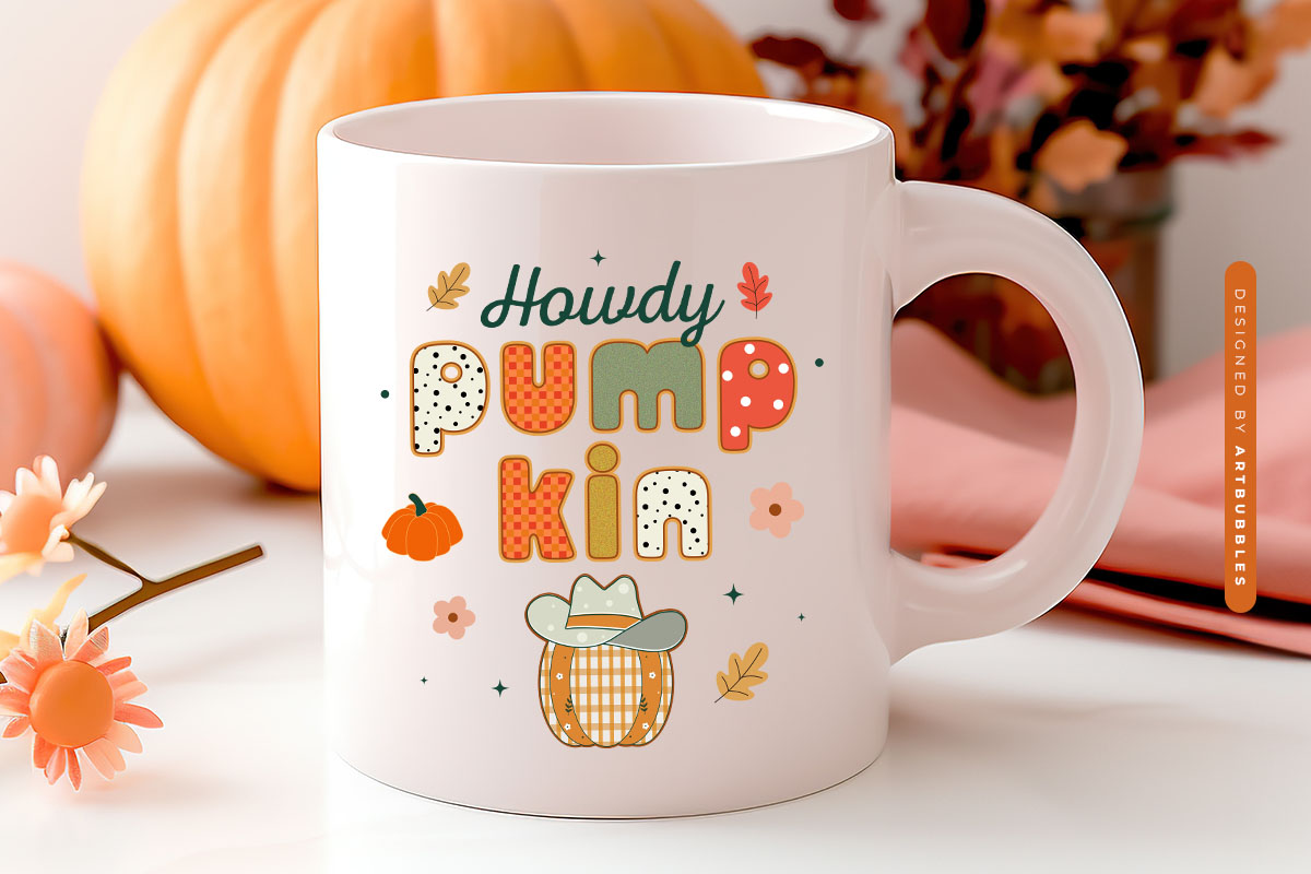 Howdy Pumpkin - Preppy Fall Sublimation Print Mug Mockup Image.jpg