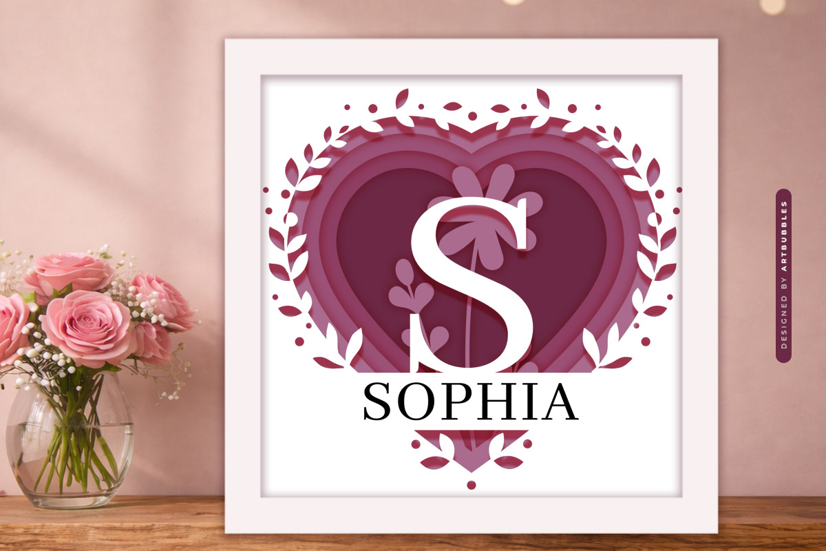 3D Split Monogram Valentine Shadow Box SVG Image.jpg