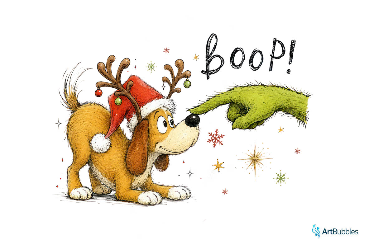 Boop Christmas Grinch Sublimation PNG