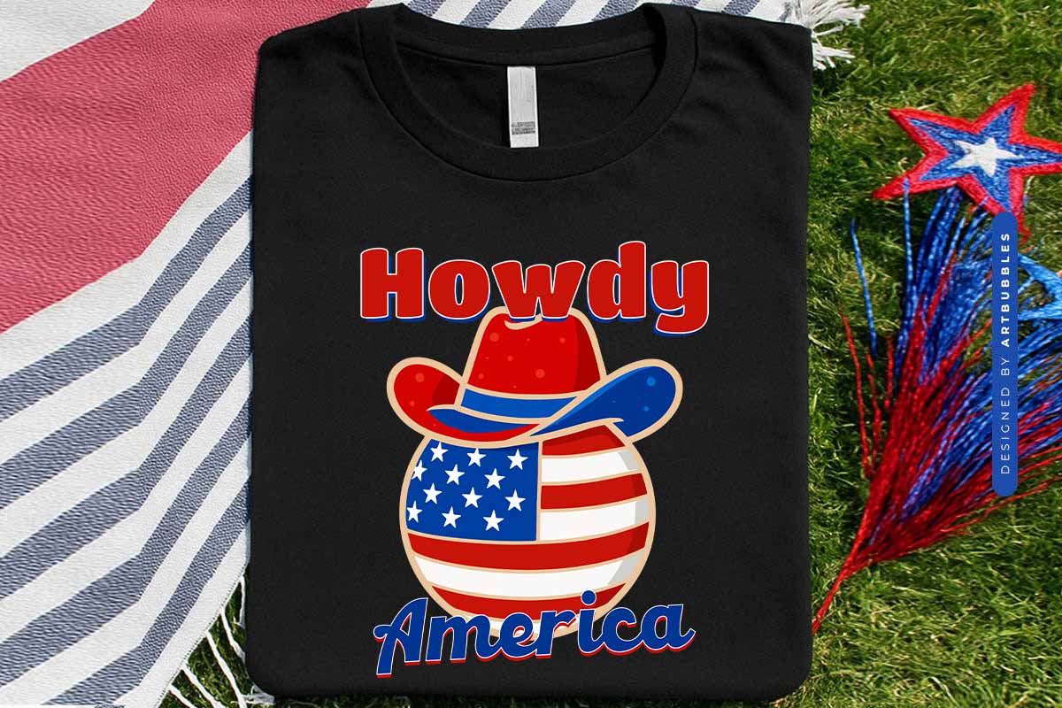 Howdy America - 4th of July Western Sublimation Shirt Mockup Image.jpg